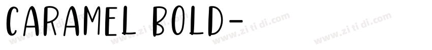 Caramel Bold字体转换